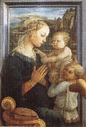 Fra Filippo Lippi Madonna and Child with Two Angels oil on canvas